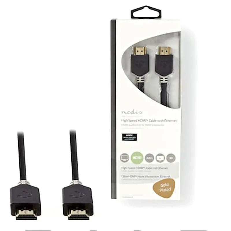 NEDIS Καλώδιο Nedis CVBW34000AT20 HDMI Male σε HDMI Male - 2m