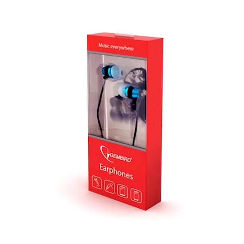 Ακουστικά Handsfree Gembird MHS-EP-002 3.5mm Jack - Μπλε