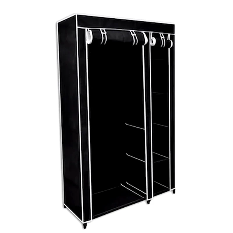 VIDAXL Vidaxl Ντουλάπα Αναδιπλούμενη Μαύρη 110 X 45 X 175 Εκ.
