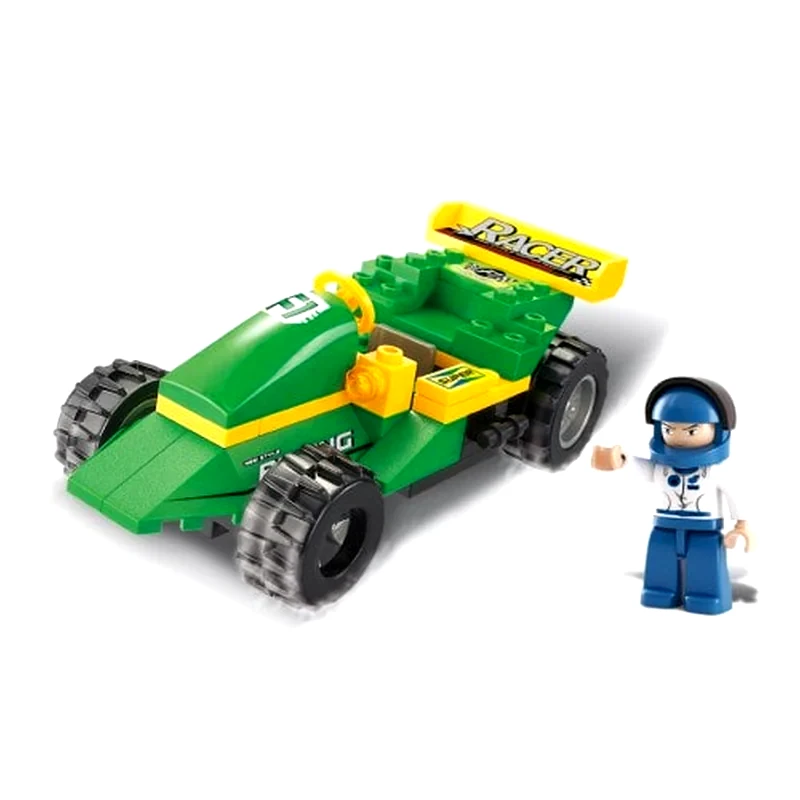 SLUBAN Sluban Τουβλάκια Town, Racing Car M38-b0172, 63τμχ