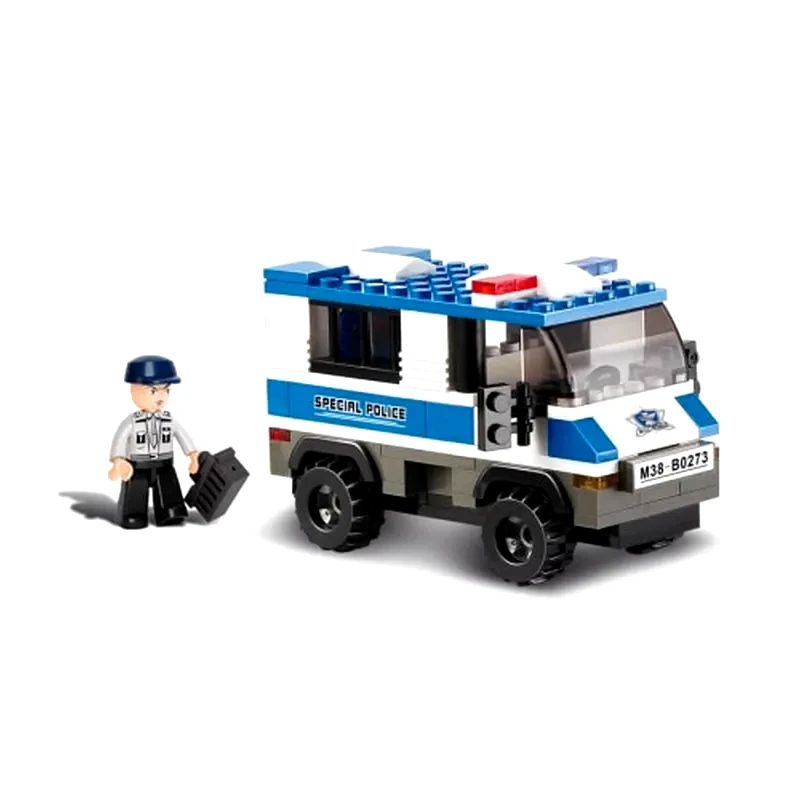 SLUBAN Sluban Τουβλάκια Police, Prisoner Trasporterer M38-b0273, 126τμχ