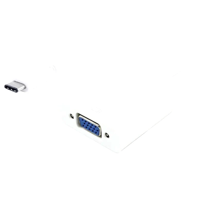 POWERTECH Powertech Converter Usb Type-c Σε Vga Pth-034, Full Hd, Λευκό