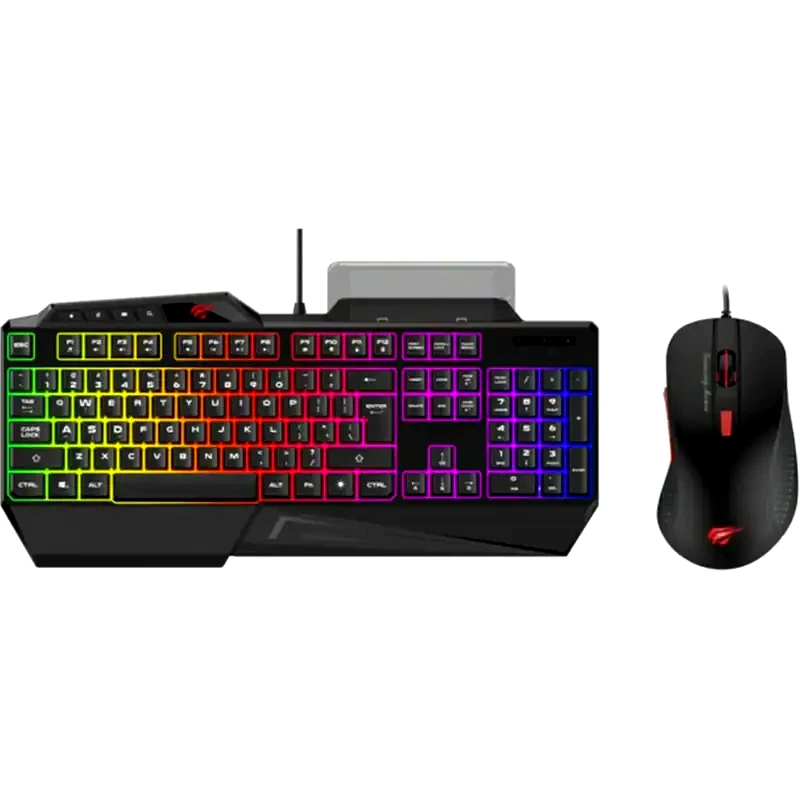 HAVIT Havit KB852CM Set Σετ Gaming Πληκτρολόγιο με RGB φωτισμό Ποντίκι (US)