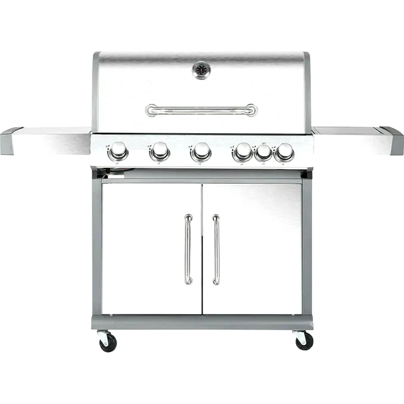 BORMANN ELITE BORMANN Luxury Type BBQ5100 5+1 Εστιων με Μαντεμένια Σχάρα 18kW Ψησταριά Υγραερίου