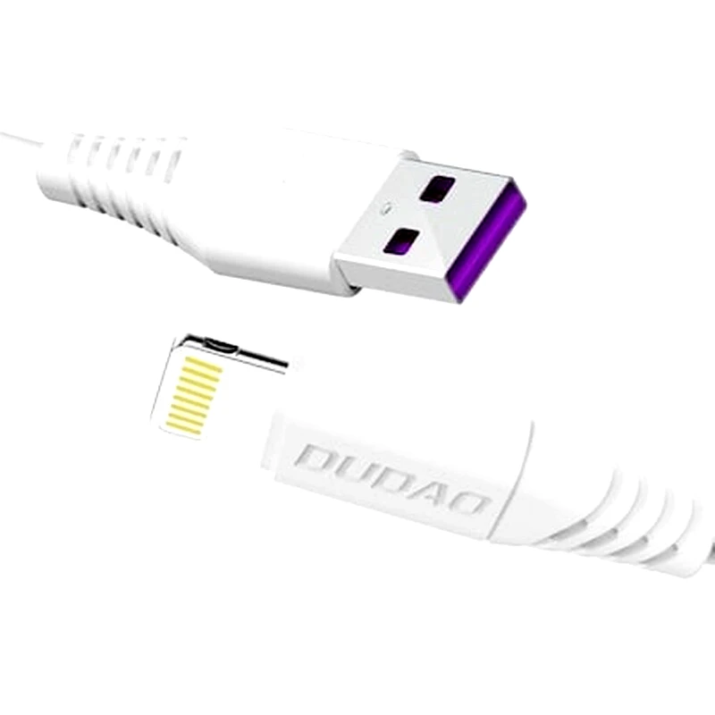 OEM Καλώδιο δεδομένων Dudao L2l Lightning 5A 1m - White