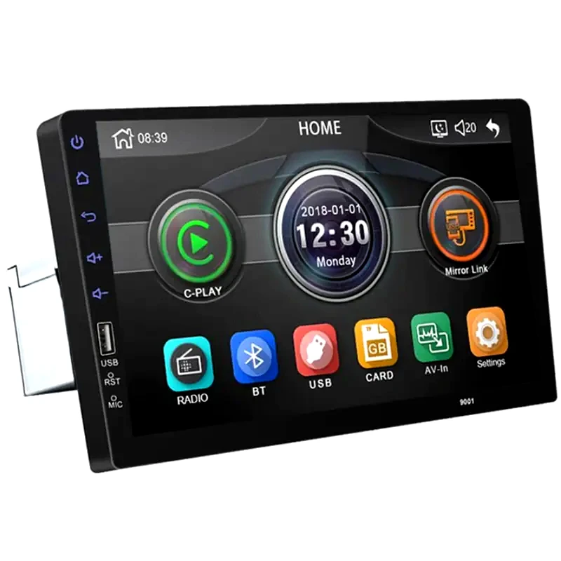OEM Ηχοσύστημα με Οθόνη Αφής 9 Android GPS Wi-Fi Bluetooth 1-DIN 9008 - Μαύρο