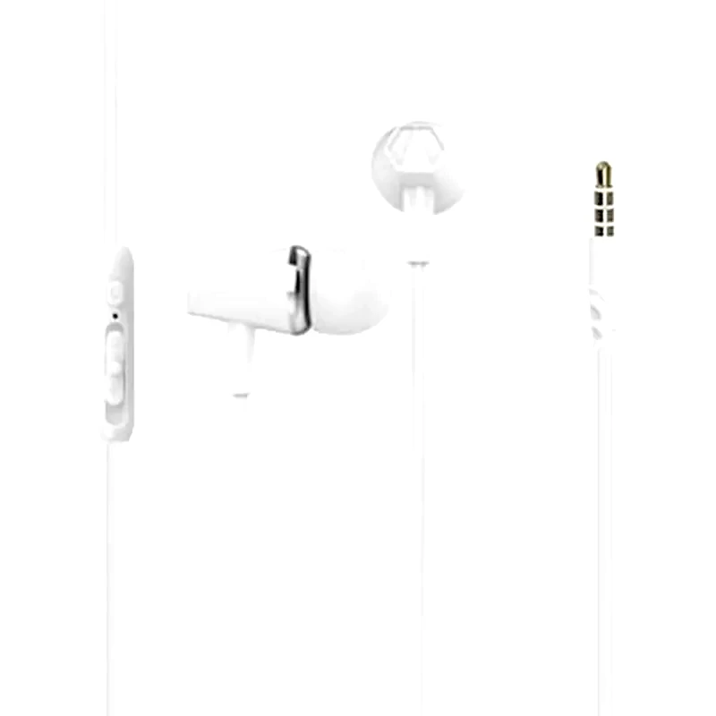 OEM K121 Handsfree Ακουστικά Stereo Earphone Με Μικρόφωνο Λευκό Oem