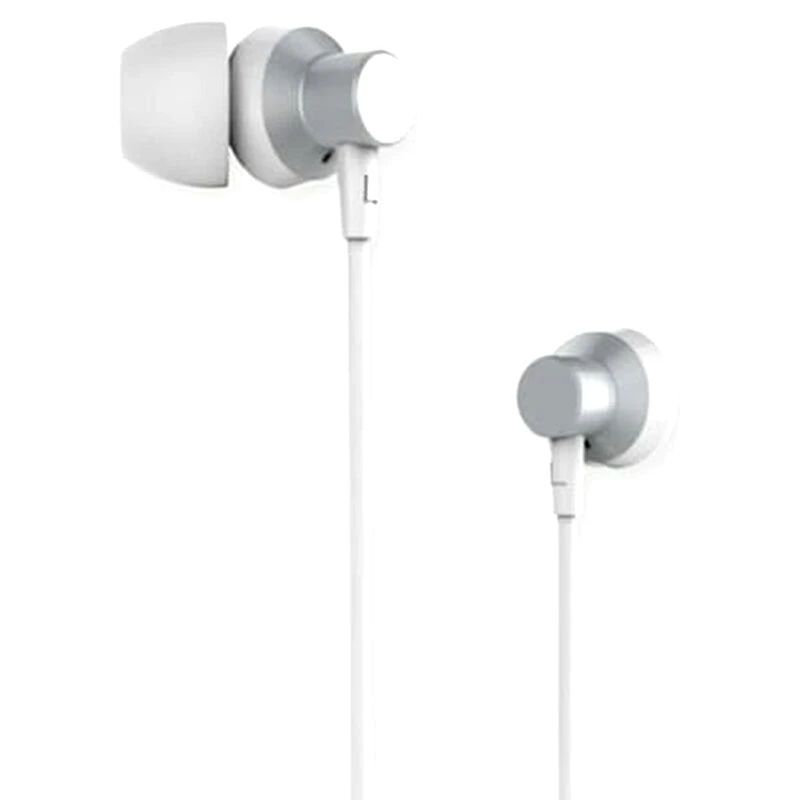 REMAX Remax Rm-512 Ακουστικά Silver Metal Earphones Με Μικρόφωνο Ασημί