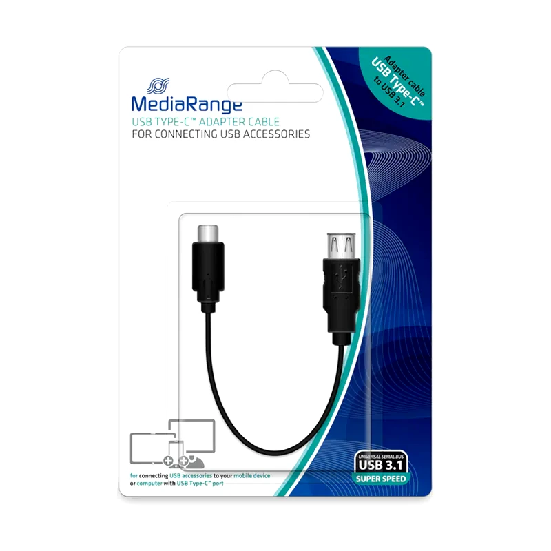 MEDIARANGE Καλώδιο MediaRange USB-A Male σε USB-A Female - 3m