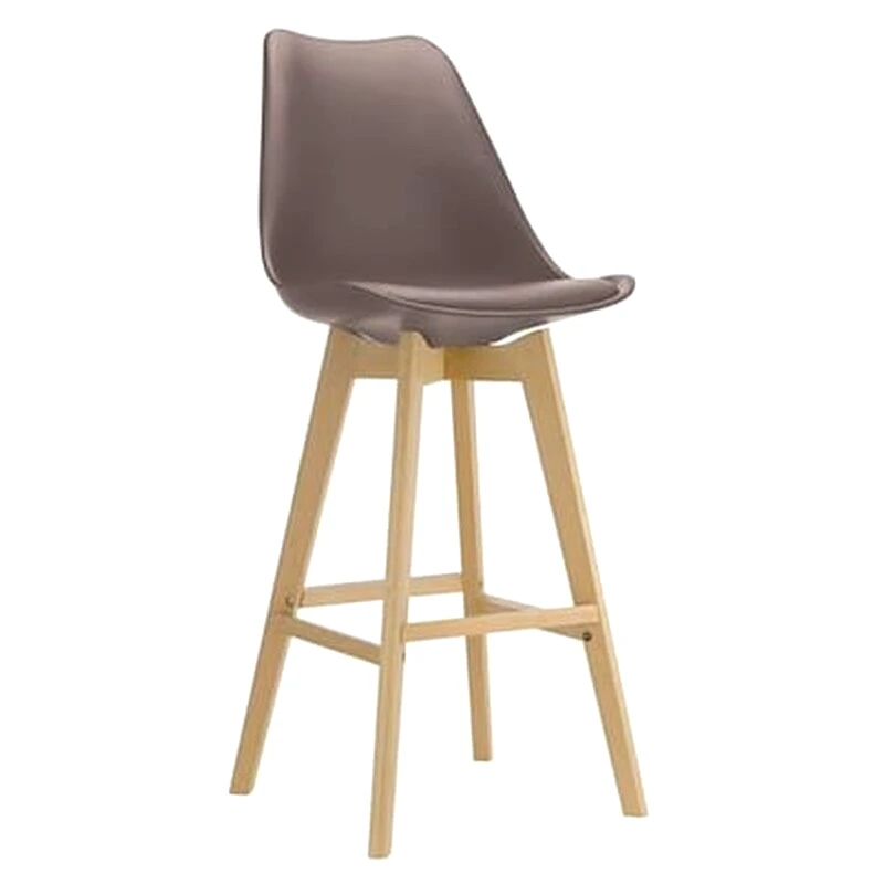 Σκαμπό Μπαρ Pp 4 Τμχ - Mπεζ φωτογραφία