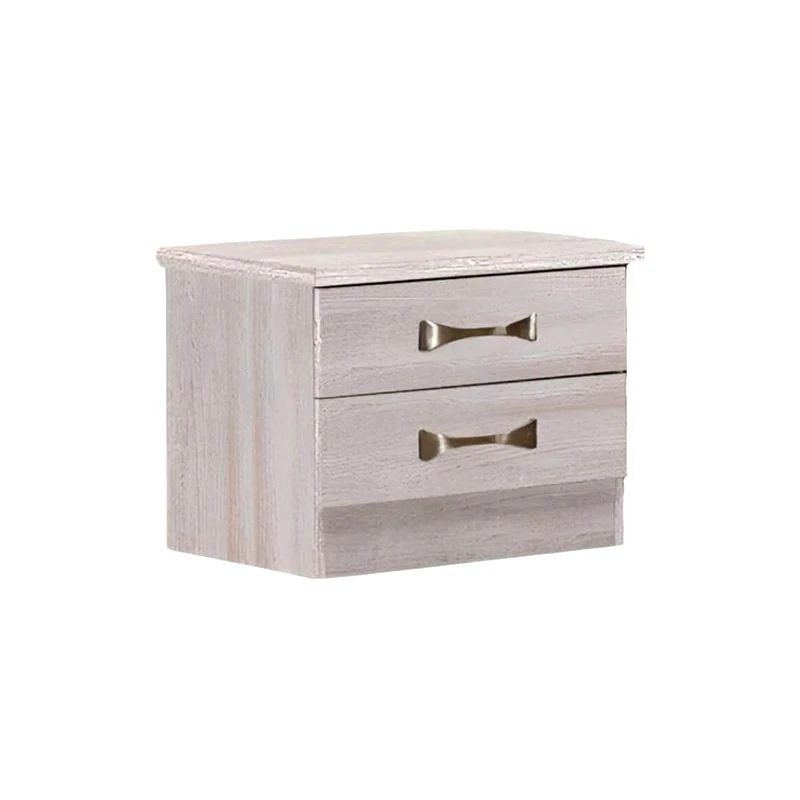 WOODWELL Κομοδίνο Woodwell Από Μελαμίνη 48x40x39 cm - White Wash