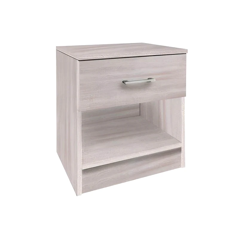 WOODWELL Κομοδίνο Woodwell Από Μελαμίνη 41x32x48 cm - White Wash
