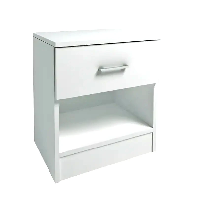 WOODWELL Κομοδίνο Woodwell Από Μελαμίνη 41x32x48 cm - Λευκό