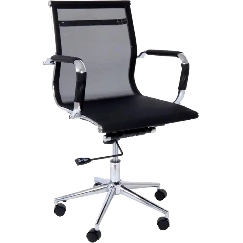 Καρέκλα Γραφείου Woodwell BF3201 Υφασμάτινη - Μαύρη φωτογραφία