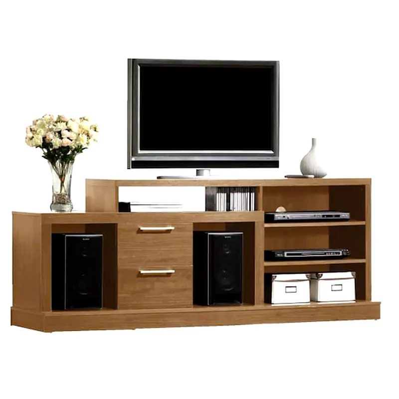 WOODWELL Επιπλο Τηλεορασης Woodwell Μελαμίνη 180x49x70cm - Καφέ