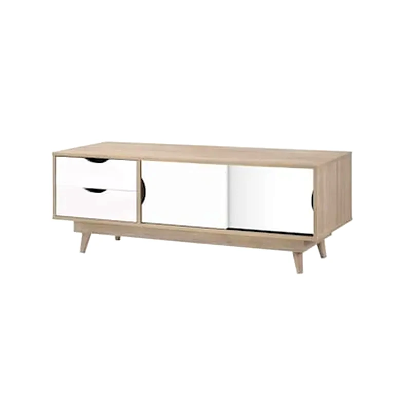 WOODWELL Επιπλο Τηλεορασης Woodwell Μελαμίνη 120x45x45cm - Λευκό