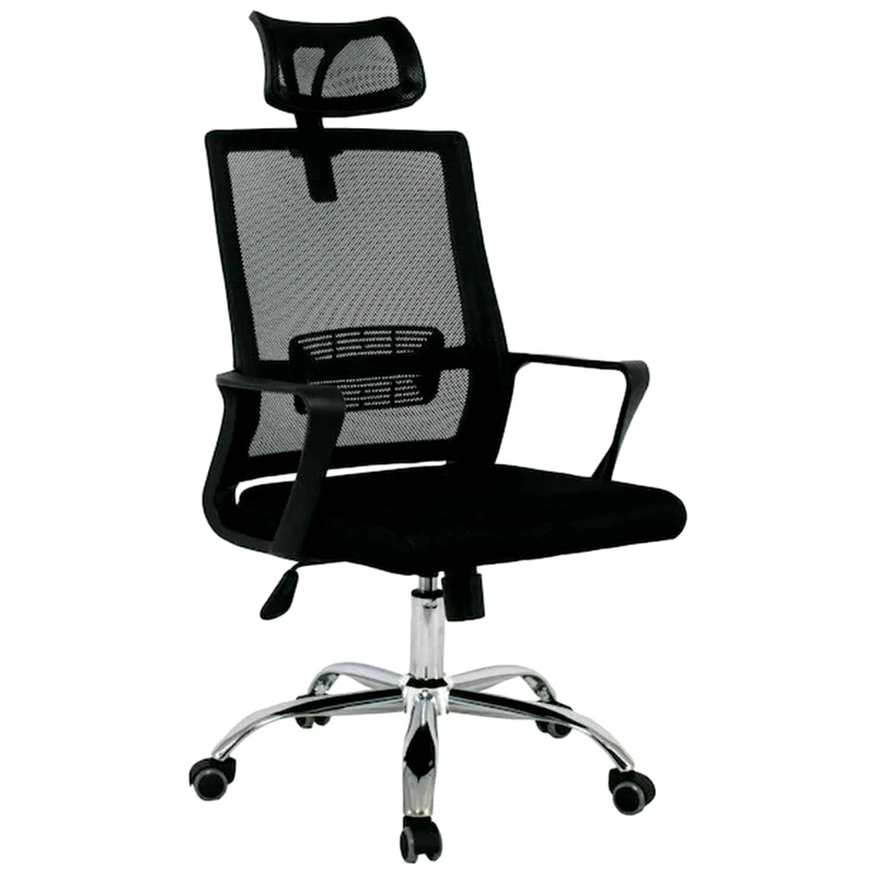 WOODWELL Καρέκλα Γραφείου Woodwell BF2030 από Ύφασμα - Μαύρη