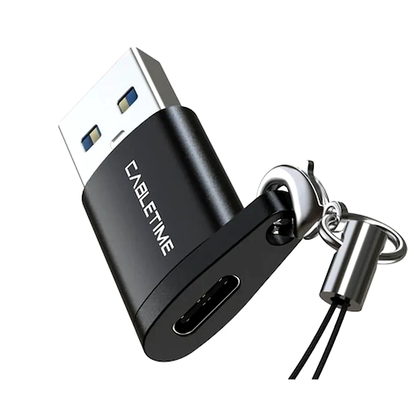 CABLETIME Αντάπτορας Cabletime USB-A Male σε USB-C Female