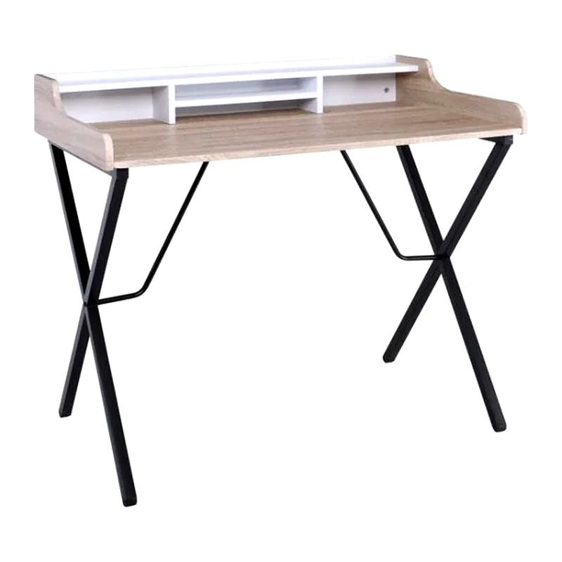 WOODWELL Γραφείο Μελέτης Woodwell από Μελαμίνη 100x60cm - Σήμυδα/Μαύρο