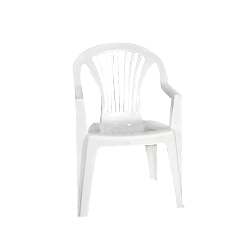 WOODWELL Πολυθρονα Στοιβαζομενη Πλαστικη Λευκη Πλάτος:57cm X Βάθος:45cm X Ύψος:85cm