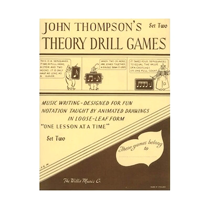 THE WILLIS MUSIC COMPANY John Thompsons - Theory Drill Games, Set Two