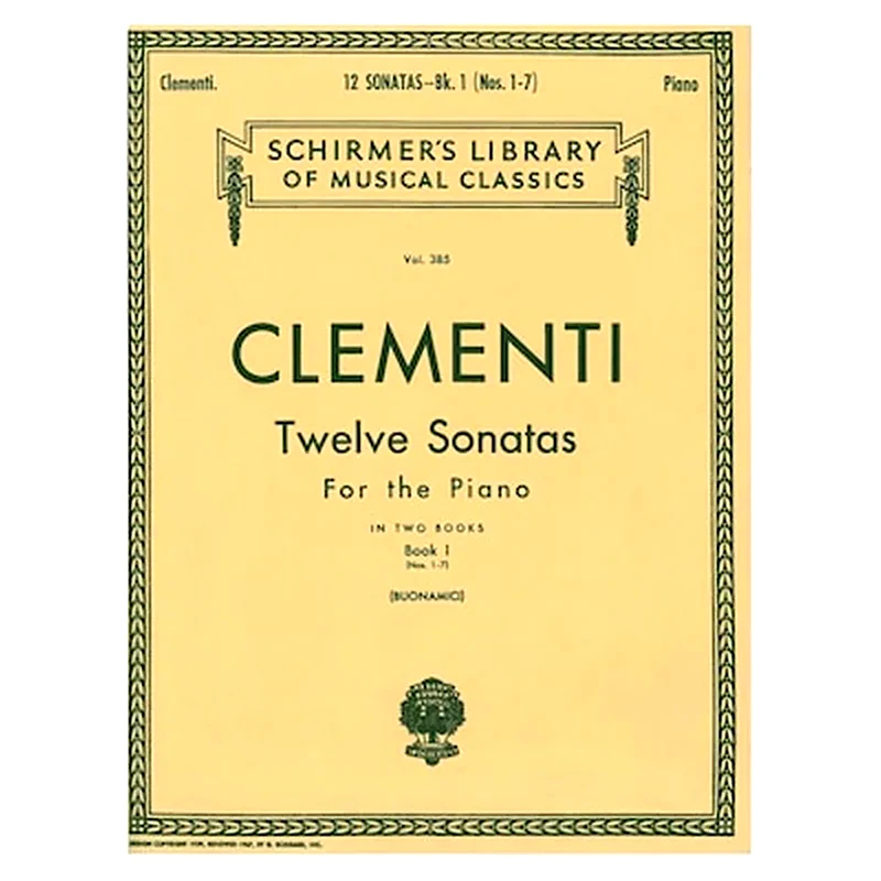 G. SCHIRMER Βιβλίο Για Πιάνο G. Schirmer Clementi - 12 Sonatas, Vol.1