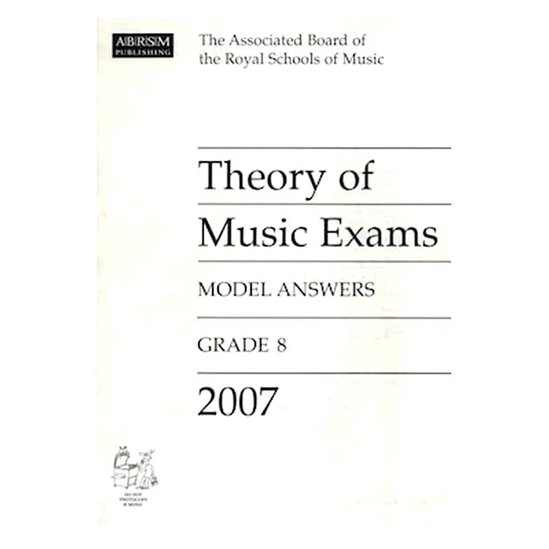 ABRSM Abrsm - Theory Of Music Exams 2007 Model Answers, Grade 8