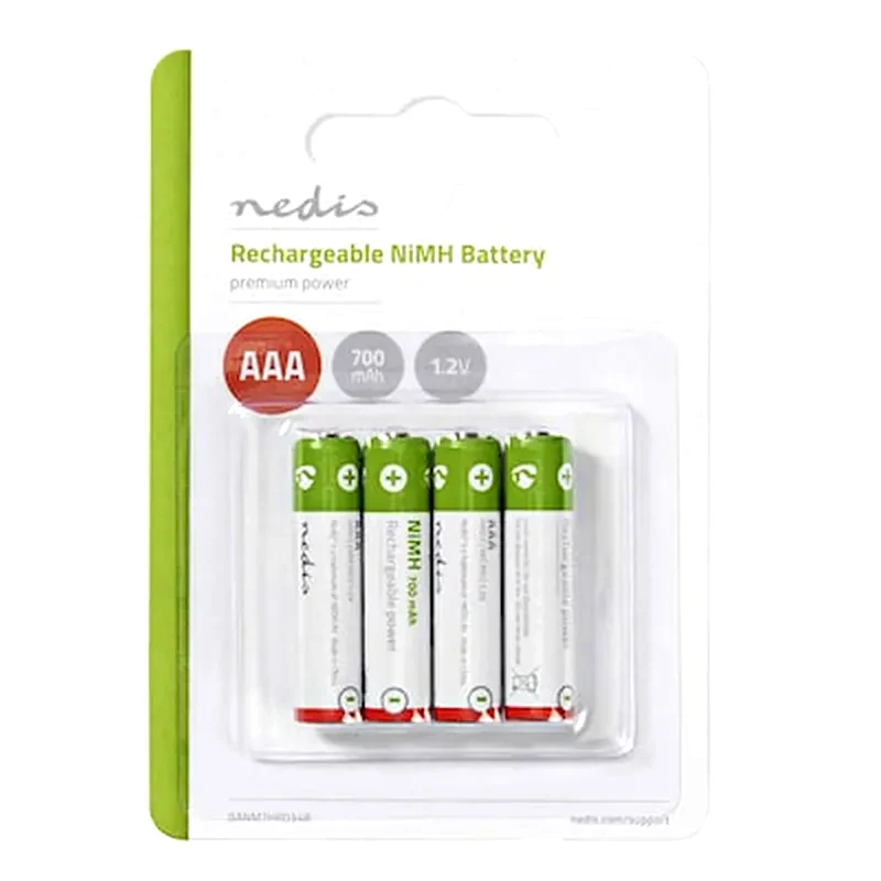 Επαναφορτιζόμενη Μπαταρία Ααα Νi-mh 700 Mah 1.2v Ready To Use Σε Blister 4 Μπαταριών.