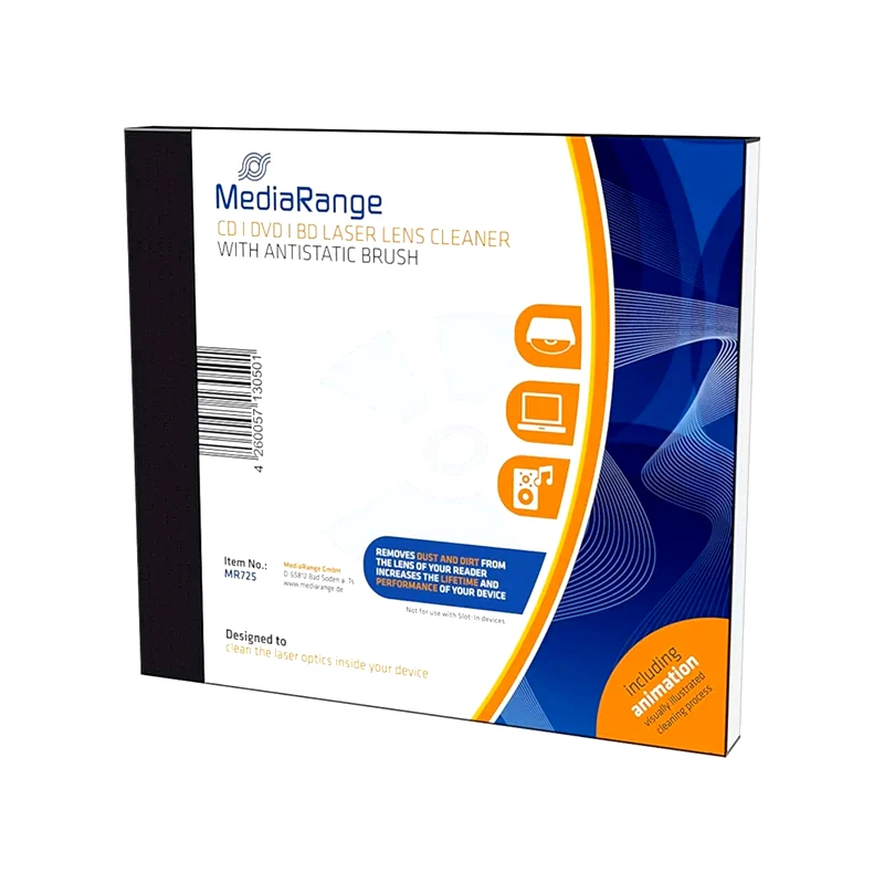 Καθαριστικό Κεφαλής CD/DVD/BD MediaRange MR725