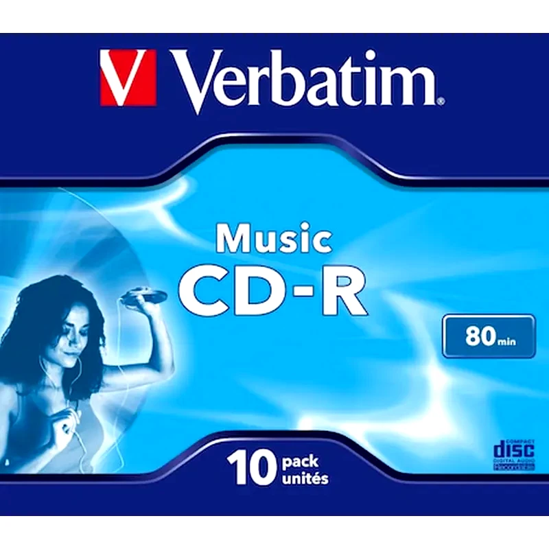 VERBATIM Δίσκοι CD/DVD Verbatim CD-R 700ΜΒ 10τμχ