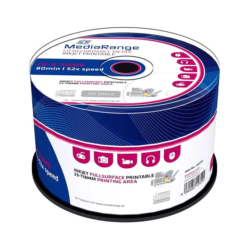 Δίσκοι CD/DVD MediaRange CD-R 700MB 50τμχ