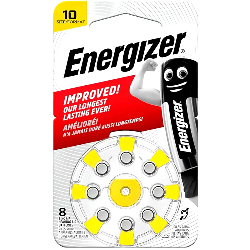 ENERGIZER Varta Μπαταρίες για Ακουστικά Βαρηκοΐας ZA10 1.4V 8τμχ