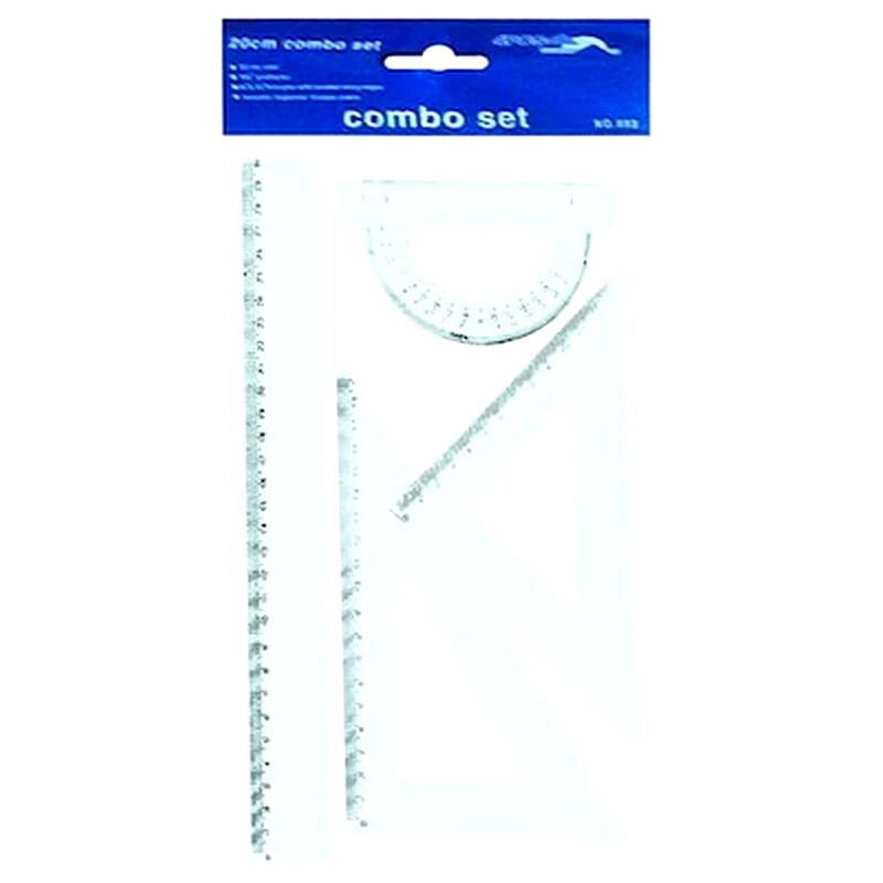 JUSTNOTE Σετ Όργανα Γεωμετρίας Justnote 30 cm (4 Τεμάχια)