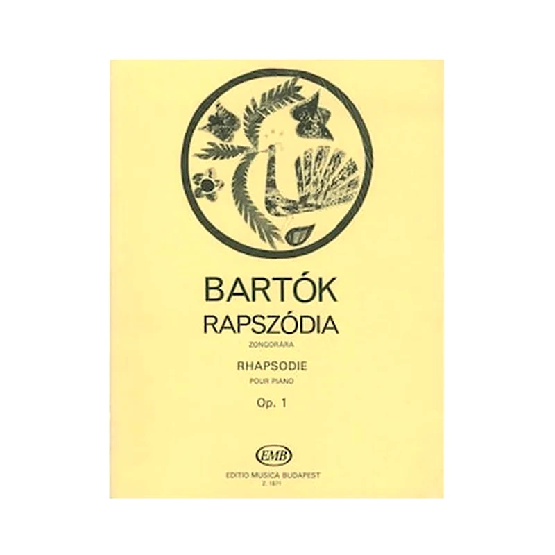 EDITIO MUSICA BUDAPEST Editio Musica Budapest Bartok - Rhapsodie, Op.1 Βιβλίο Για Πιάνο