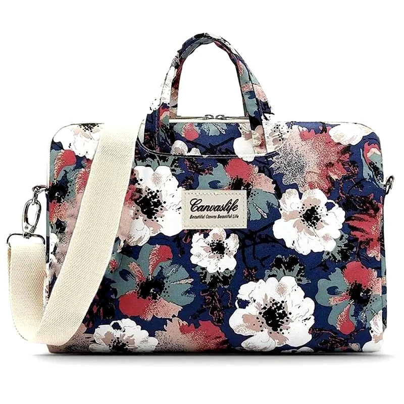 CANVASLIFE Θήκη Laptop Canvaslife Briefcase MacBook Pro 15 Blue Camellia - Μπλε