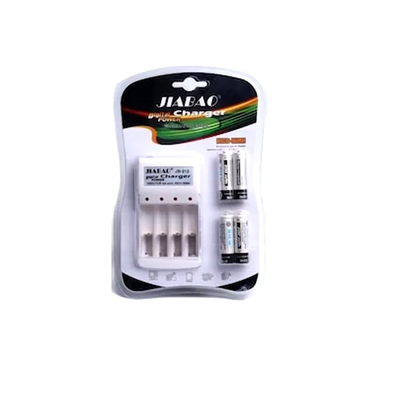 OEM Φορτιστής Μπαταριών Με Δώρο 4χ Μπαταρίες 600mah - A-613 - Jiabao