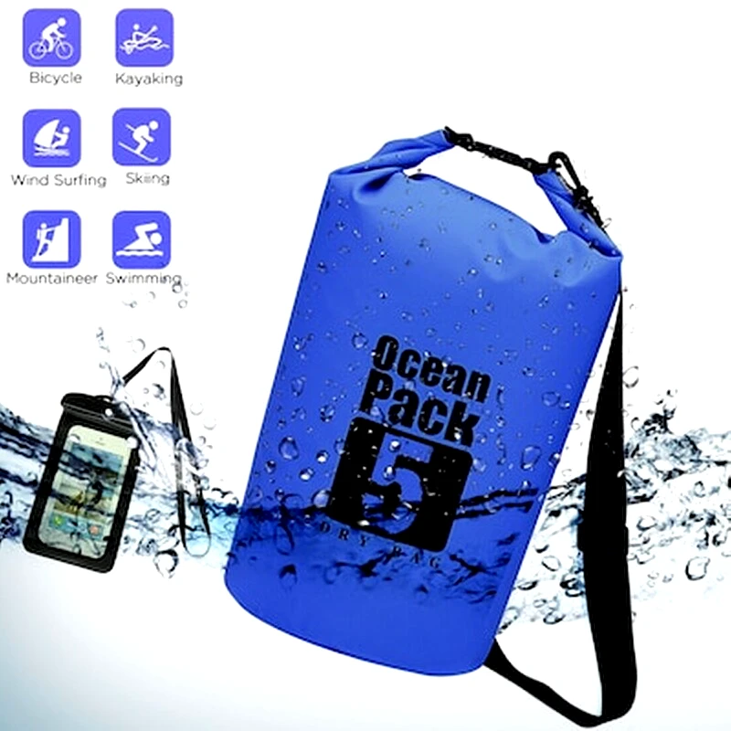 OEM Αδιάβροχο Pvc Σακίδιο Παραλίας 5l Ocean Dry Bag