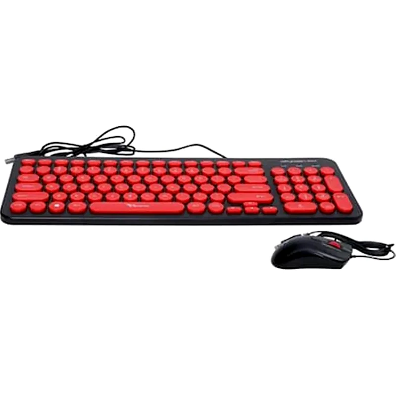 ALCATROZ Alcatroz Jellybean U2000 Σετ Πληκτρολόγιο Ποντίκι Black/Red (US)