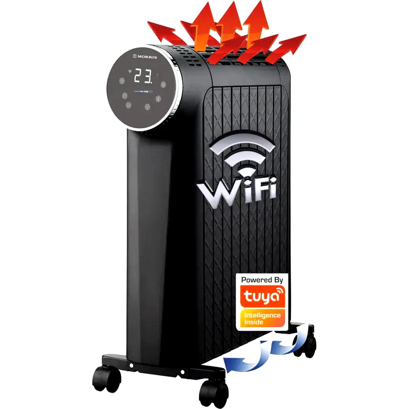 MORRIS Καλοριφέρ Λαδιού MORRIS MHR-20044S με Wi-Fi 2500W