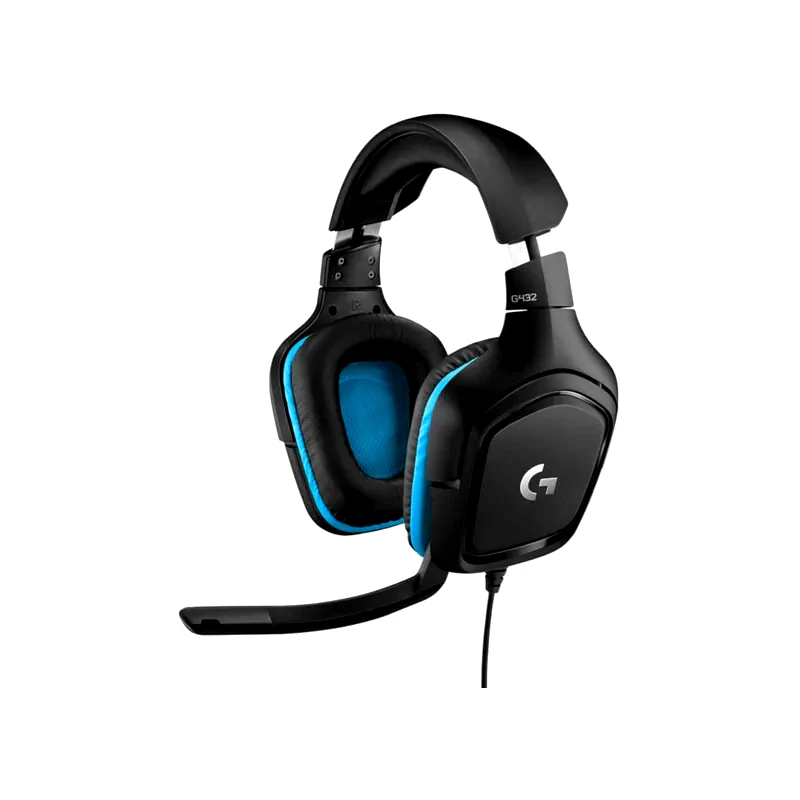 LOGITECH Logitech G G432 Gaming Ενσύρματα Ακούστικα 3.5mm/USB - Μαύρα/Μπλε