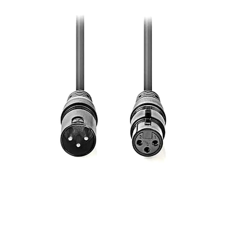 NEDIS Kαλώδιο Ήχου Nedis Coth15010gy50 Balanced XLR male σε XLR female - 5m