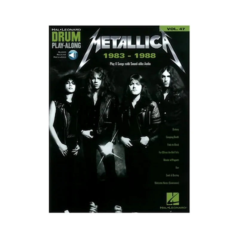 HAL LEONARD Hal Leonard Metallica: 1983-1988, Drum Play-along Volume 47 - Online Audio Βιβλίο Για Drums