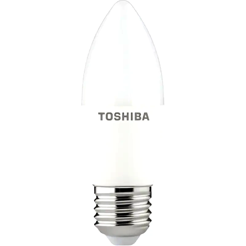 TOSHIBA Λάμπα LED Toshiba C37 E27 8W 3000K - Θερμό Λευκό