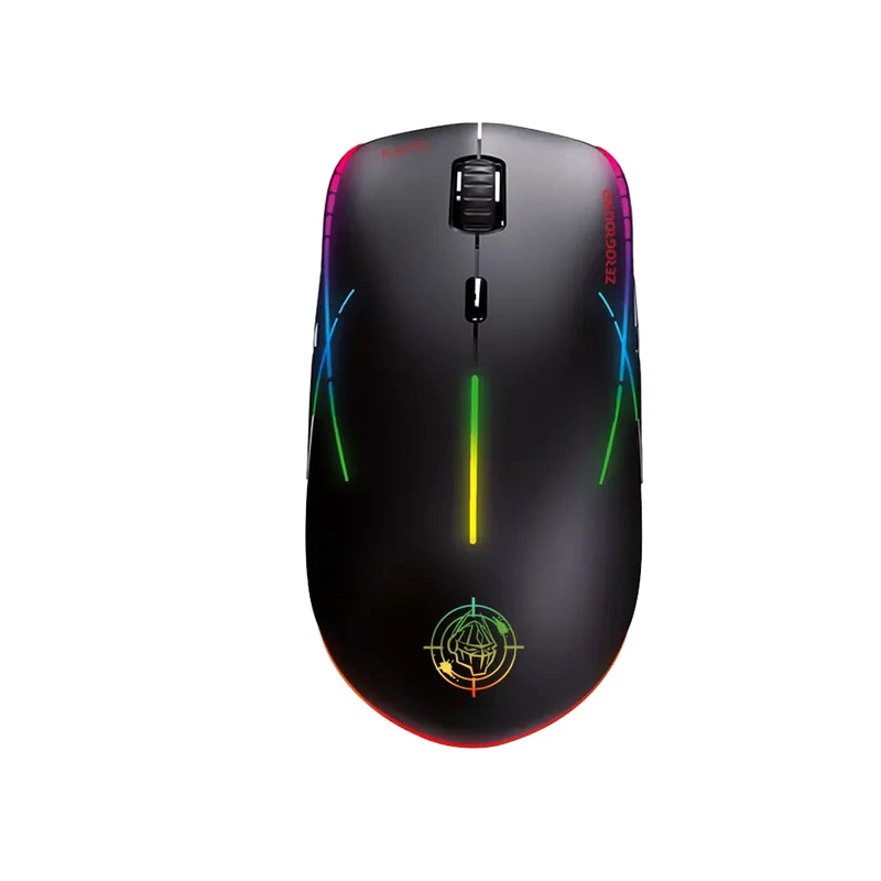 ZEROGROUND Zeroground KAITO v2.0 RGB Gaming Ενσύρματο Ποντίκι 6400 DPI Μαύρο