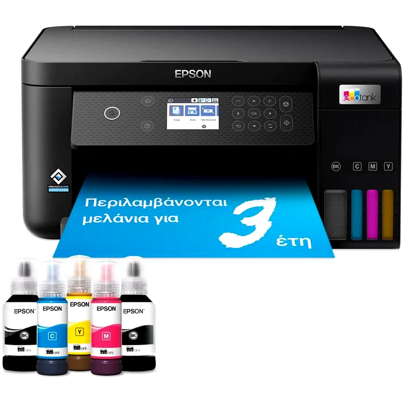 EPSON Epson EcoTank L6260 Εγχρωμο Πολυμηχάνημα Inkjet A4 με WiFi, Ethernet, Duplex Print (C11CJ62402)