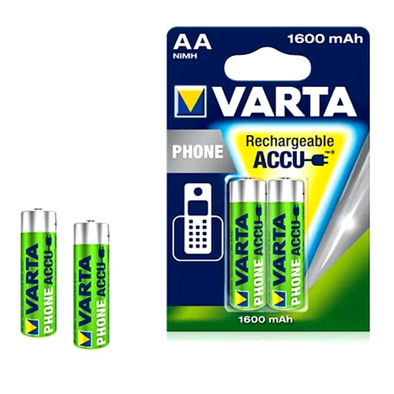 VARTA Επαναφορτιζόμενες Μπαταρίες Varta AA NiMH 1600mAh 1.2 V 2 τεμάχια