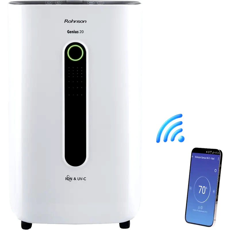 ROHNSON ROHNSON R-9920 Genius 20 Αφυγραντήρας 20lt με Ιονιστή και Wi-Fi