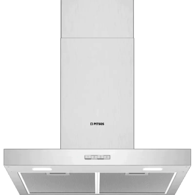 PITSOS PITSOS PTK6D65G 60cm Inox Απορροφητήρας Καμινάδα Τζάκι