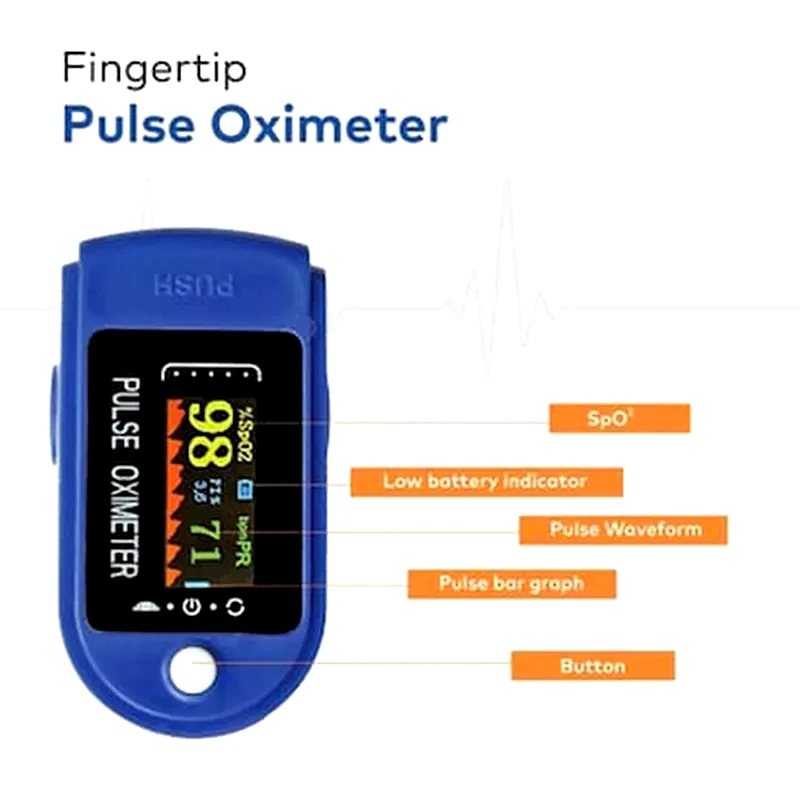 OEM Οξύμετρο Δακτύλου Με Οθόνη Led - Finger Clip Pulse Oximeter