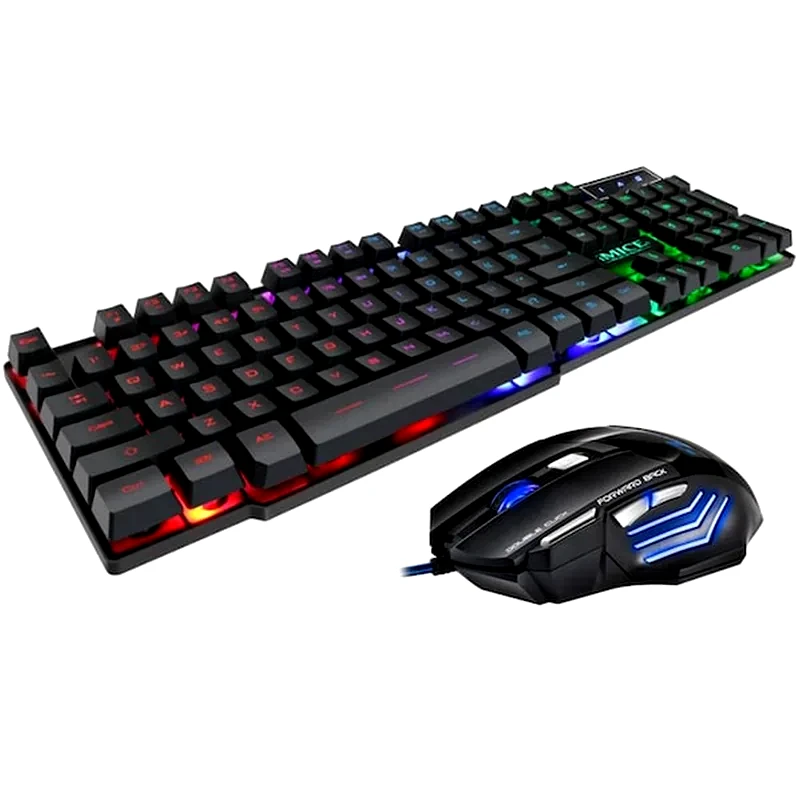 IMICE iMice AN-300-X7 Σετ Gaming Πληκτρολόγιο με Φωτιζόμενα Πλήκτρα Ποντίκι (US)